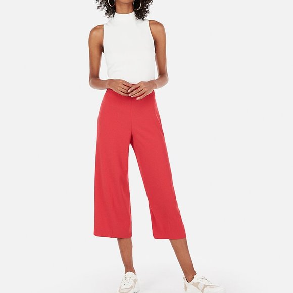 Express High Waisted Cropped Culottes - Picture 11 of 11